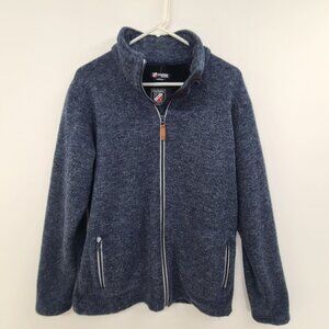 Chamonix Men's Zip Up  Fleece Jacket Blue Size L